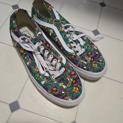 Vans Old Skool Floral / Psychedelic Print Sneakers – Size Men’s 10