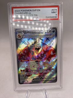 PSA 9 Charizard Ex Full Art Ultra Rare #074 2024 Pokemon Black Star Promo