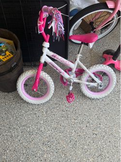 Huffy Kids Bike – Super Cute Pink & White – Great First Bike! 🚲💗