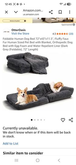NEW HUMAN & DOG BED