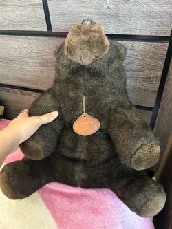 Fluffy Grizzly Bear Stuffed Animal