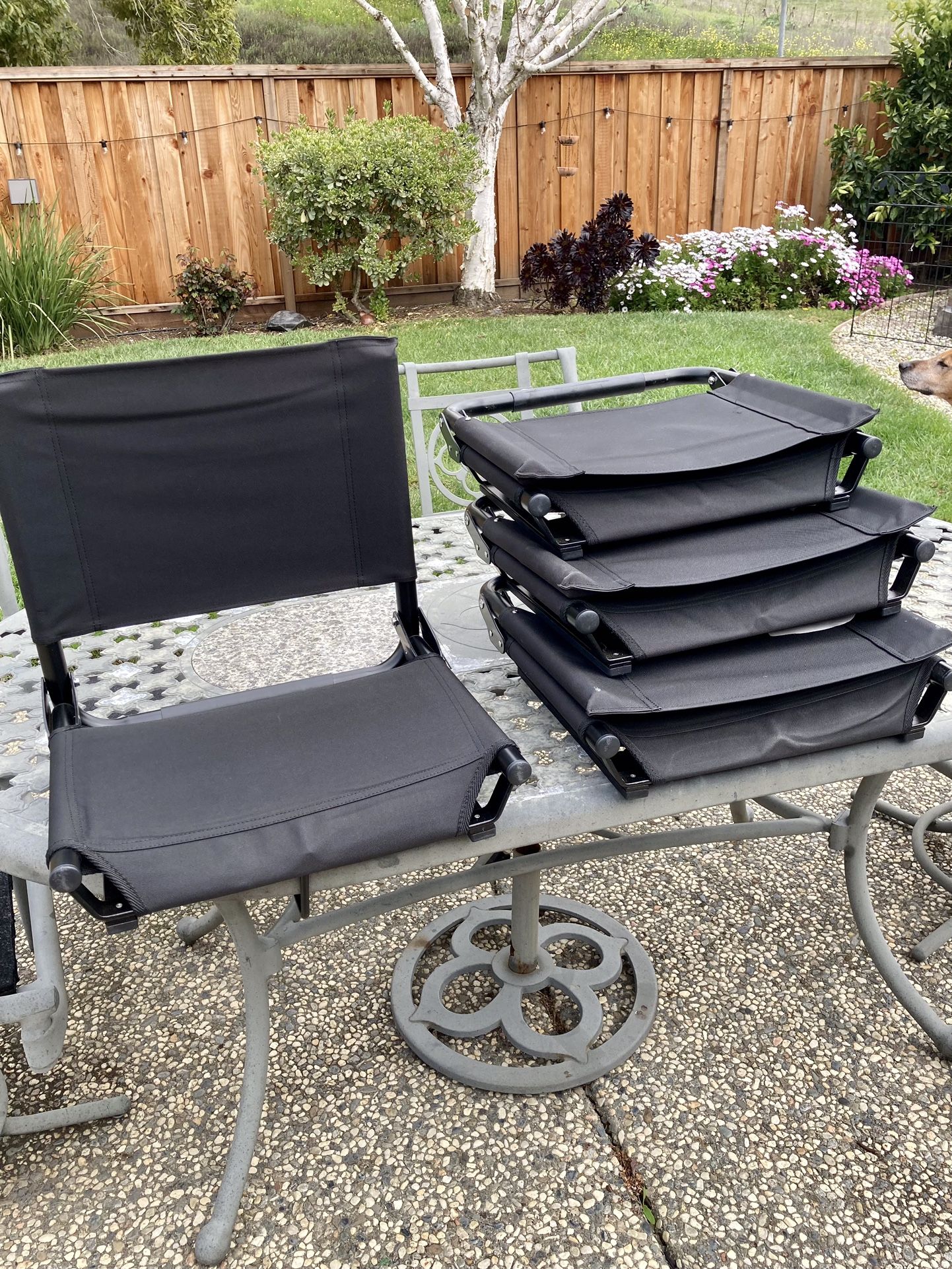 4 Folding Stadium Seats (Selling Individually Or As A Set)