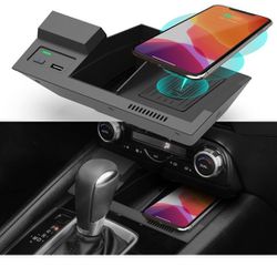 CarQiWireless Wireless Car Charger for Mazda CX5 2017-2024 2023, Wireless Phone Charging Pad for CX-5 2018 2019 2020 2021 2022