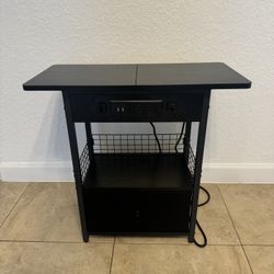 End Table with Charging Station 