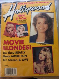 Hollywood Then & Now magazines Feb 1991 and March 1991 $15