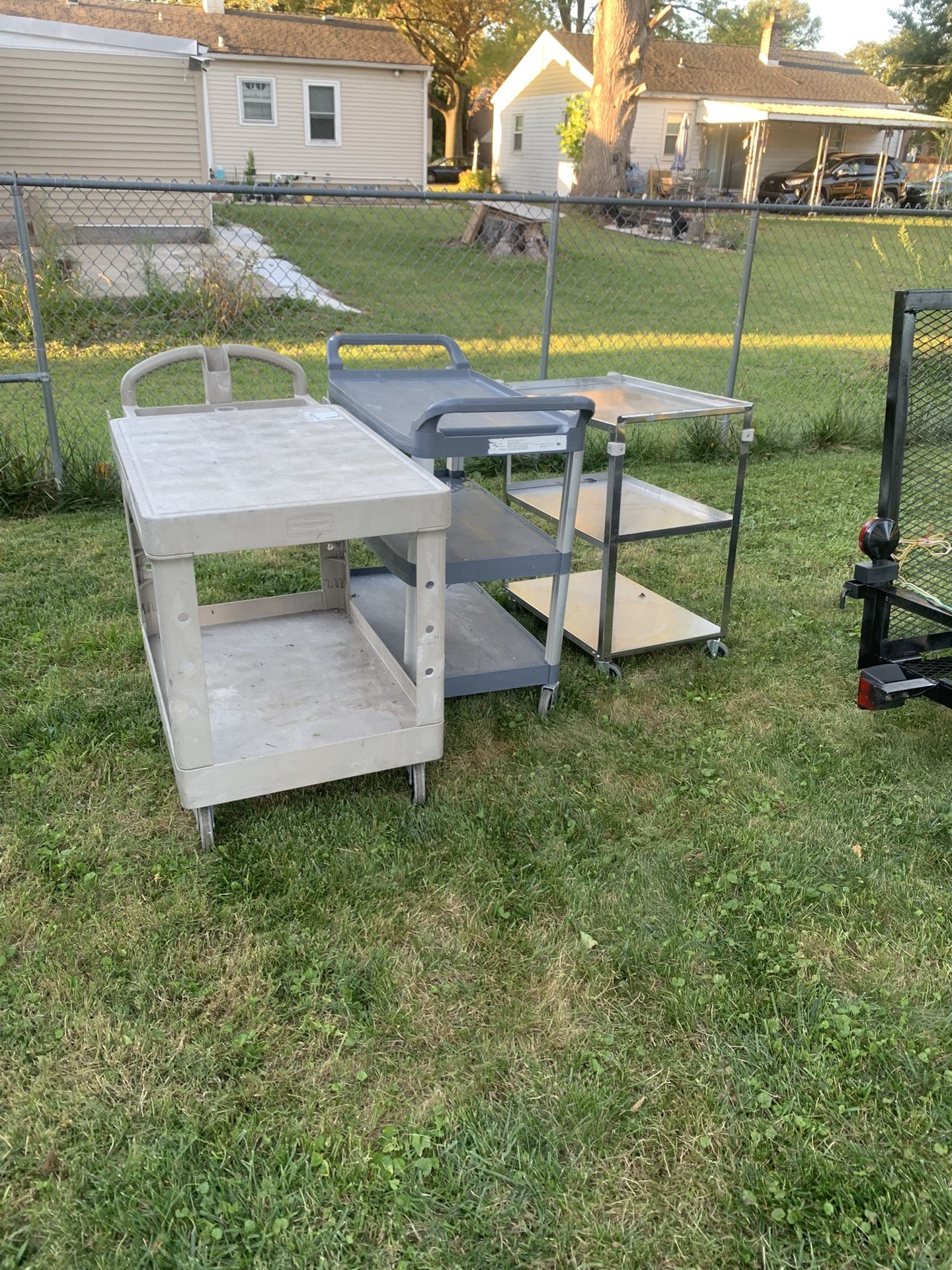 Three Utility Carts
