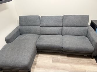Gray reclining couch