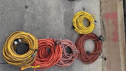 Heavy duty 12/3  100’ extension cords