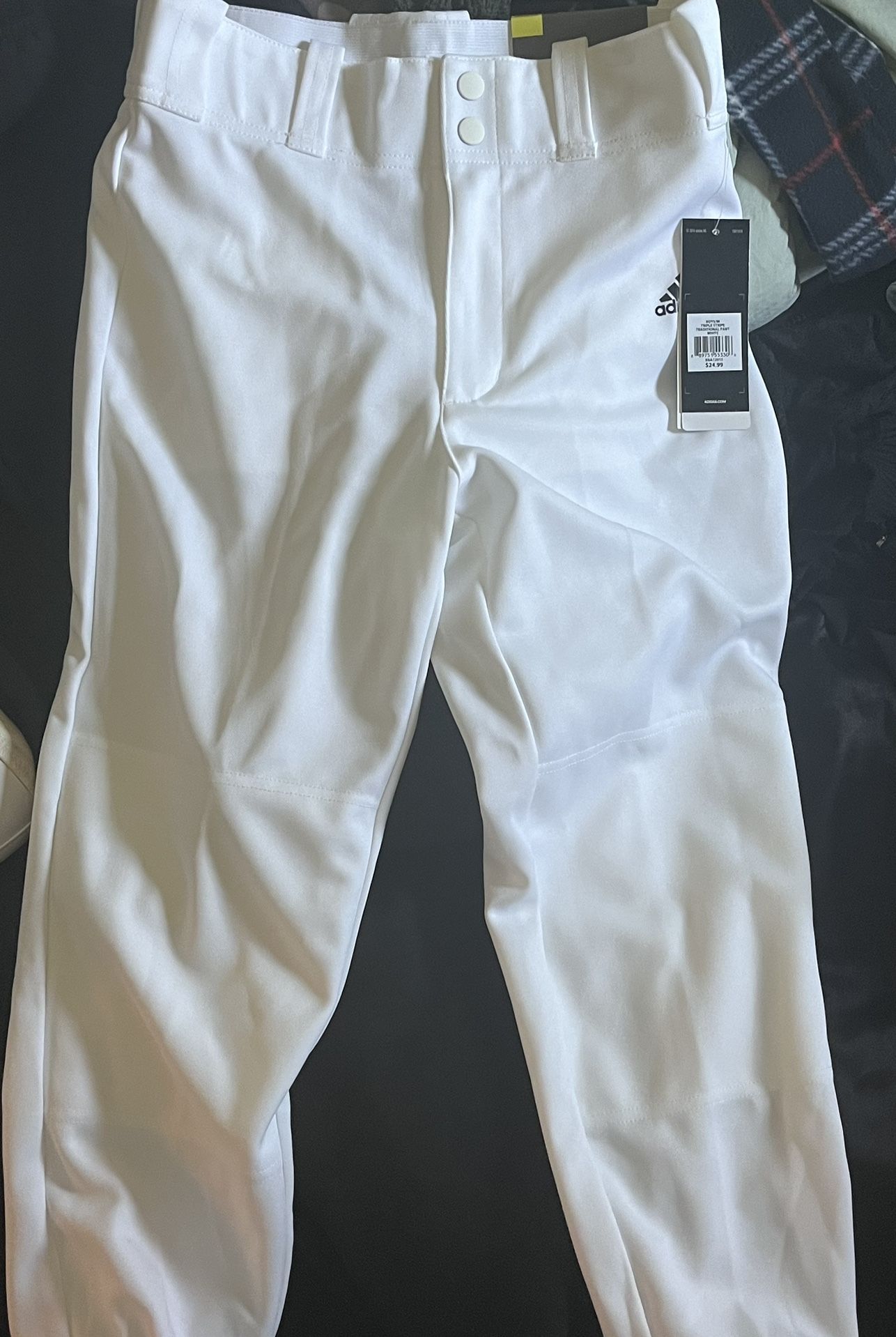 White Adidas Softball Pants 