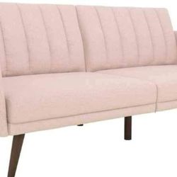 Pink Futon Sleeper Sofa Couch