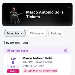 2 Boletos Para Marco Antonio Solís 6-sep