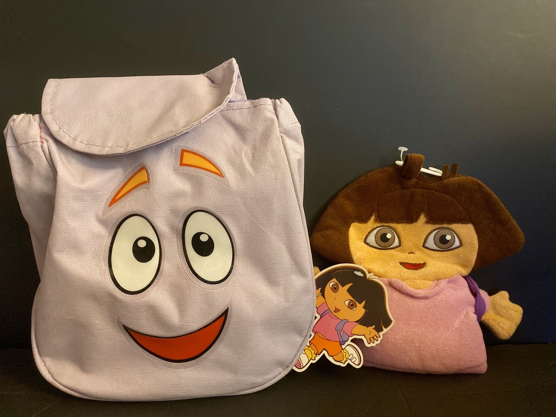 Dora Bundle: Hand puppet + Backpack (w/ games inside)