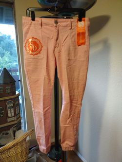 Street Denim by VIP JEANS | Blush Pink Jogger-Style Skinny Jeans