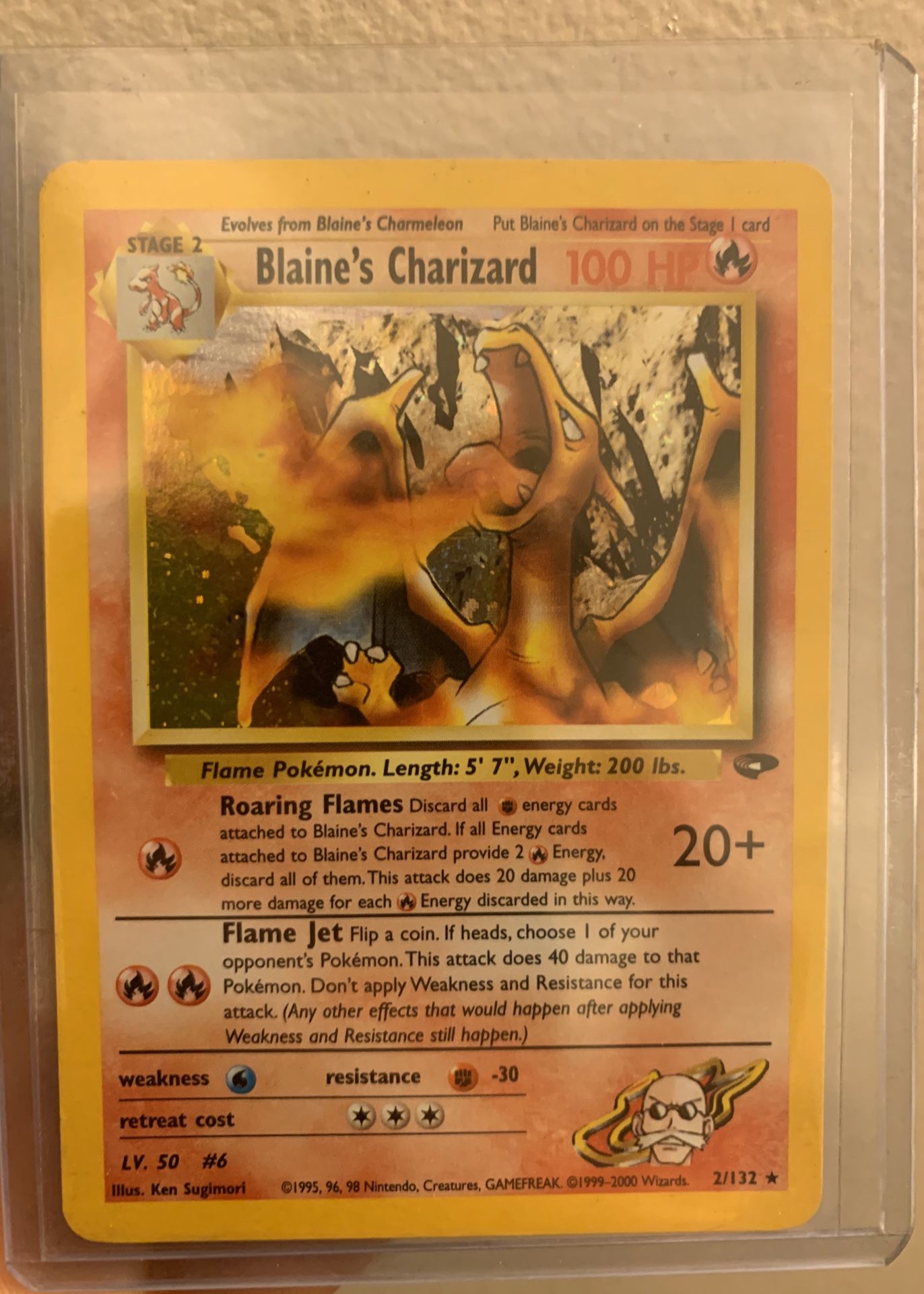 Blaine’s Charizard Pokemon Rare Holo (2/132) Mint