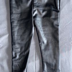 🚀 Rockstar Status 🚀 Black Faux Leather Pants / Leggings (12M) - INSTANT STYLE