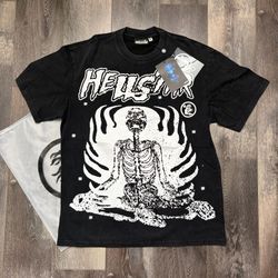 Hellstar “Reach Your Inner Peace” Black Graphic T-Shirt