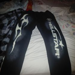 Brand New Large Black Hellstar Racer Sweatpants