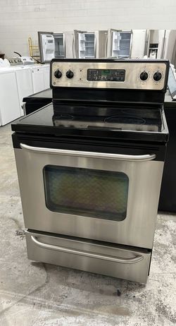 Stainless Steel GE Electric Range GlassTop