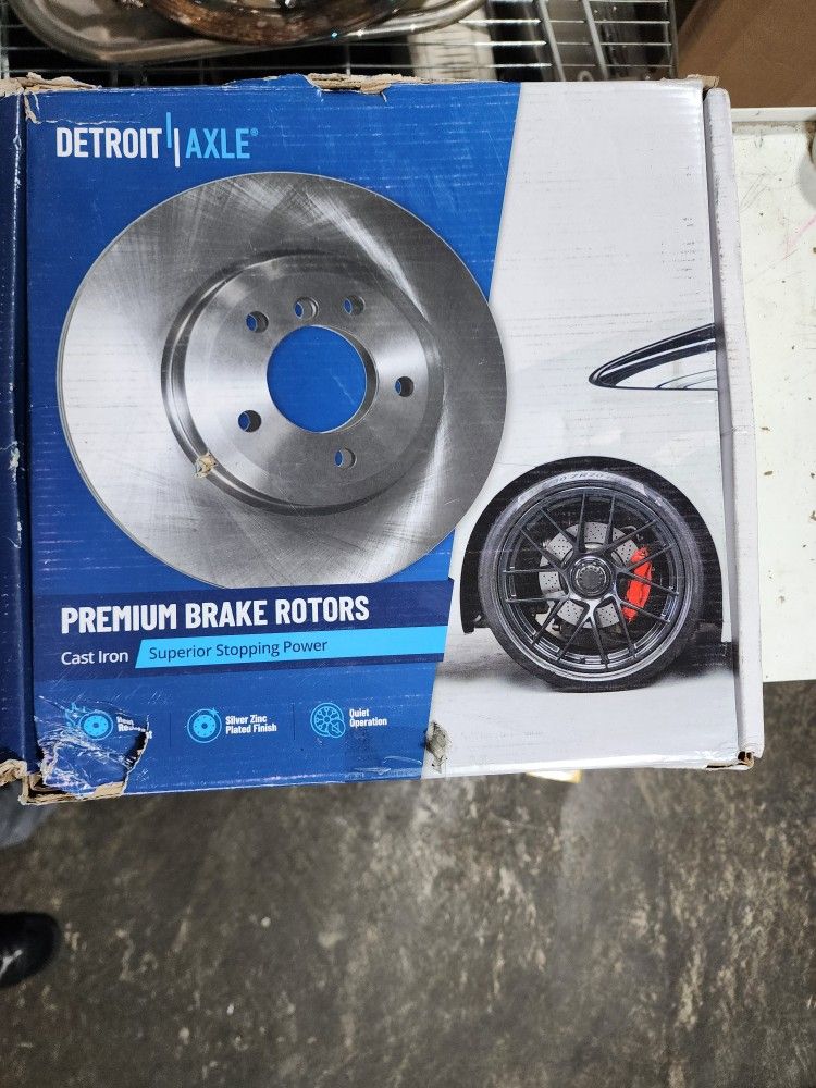 Detroit Axle - Front 2pc Brake Rotors for BMW 323i 325ci 325xi 325i 328i Z3 Z4, 2 Disc Brake Rotors Replacement : 11.81" inch (300mm) Rotor
