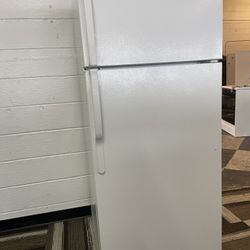 Small Refrigerator Made By Ge White Top And Bottom