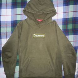 Supreme Box Logo Hoodie Forest Green Large 