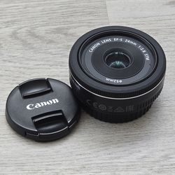 Canon EF-S 24mm f/2.8 STM Pancake Lens – Excellent Condition