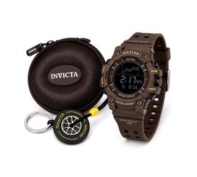 Activa Rally Digital Quartz Sport Watch 50mm Rubber Chrono Brown