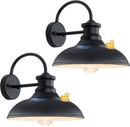 12" Solar Barn Lights Outdoor – Open Box
