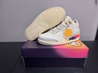 💎Jordan 3 Retro SP J Balvin Medellín Sunset, Size 8.5 Men, AUTHENTIC, TOTALLY NEW.💎