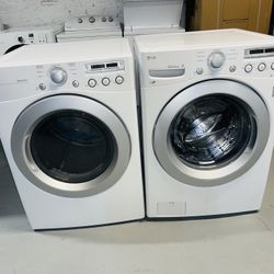 LG electric washer and dryer, a receipt for a 90-day warranty