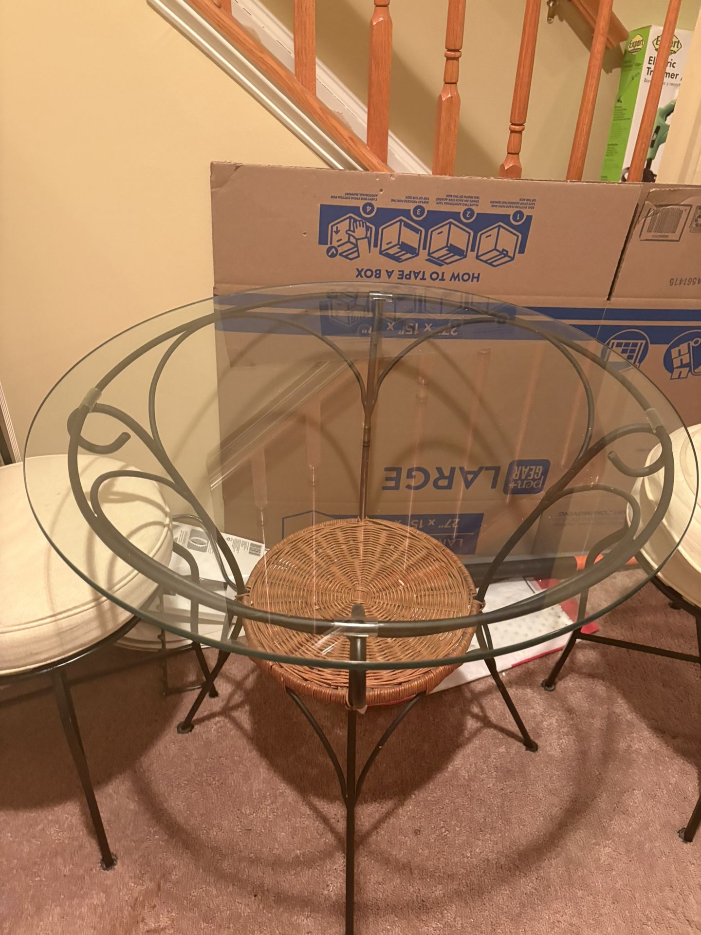 Glass Table With chairs 