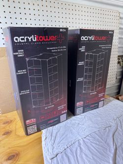 MiJo AcryliTower+ Crystal Clear Showcase – Lot of 2