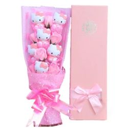 Hello Kitty Sanrio Bouquet Flower Plush / Peluche Hello Kitty Sanrio Ramo Flor