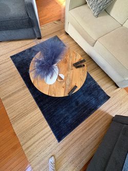 Navy blue rug