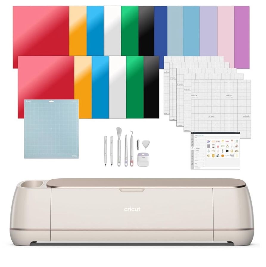Cricut Maker Smart Cutting Machine (Seashell) Engagement Bundle