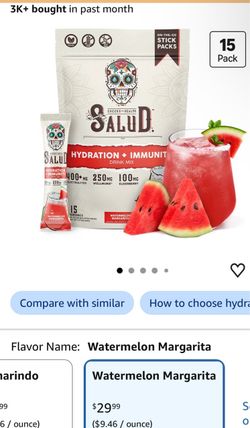 Salud Hydration + Immunity Drink Mix Packets