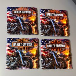 Harley Davidson Slate Coasters