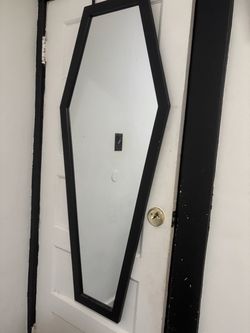 Dolls Kill Coffin Full Length Shaped Mirror