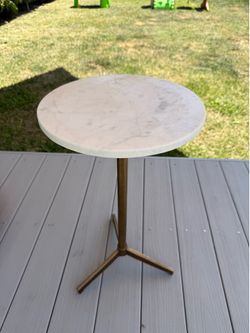 West Elm marble end table