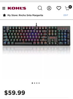 Red Dragon Gaming Keyboard - in box. located in Lake Elsinore near Machado Elementary.