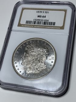 1878 S Morgan Silver Dollar NGC MS64 BU SCARCE!!!