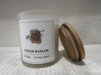 Cedar Balsam Scents Soy Wax Candle, 8 oz Cotton Wick, Available in Various Scents, Cotton Wick, Excellent Gifts & Quality To Trust 