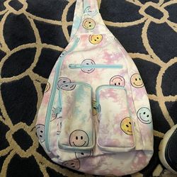 Tie-dye Smiley Bag