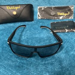 Dollger UV400 Sport Oversized Sunglasses for Women Men, Square Trendy Flat Top Sunglasses Siamese Lens