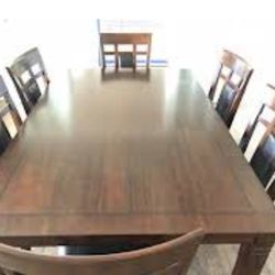 Brand new 7piece dining table set + delivery & assembly