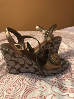 Coach wedge best sale shoes