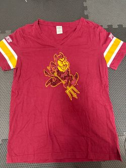 ASU ARIZONA STATE SUN DEVILS WOMEN’S VICTORIA’S SECRET, PINK SHIRT, SIZE MEDIUM- LIKE NEW
