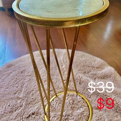 Gold Side Table Great Condition Like New 