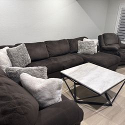 Sectional Sofa And Reclining Chair