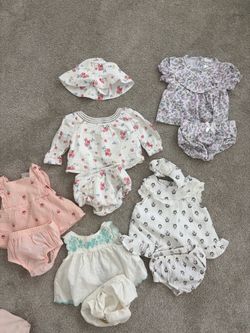 Baby Gap + Nicole Miller (3-6 months) Super Cute and Stylish Romper Dresses x 5